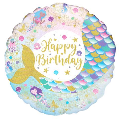 Shimmering Mermaid Birthday  Iridescent