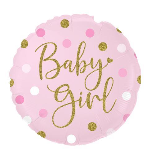 Sparkling Baby Girl Dots Holographic