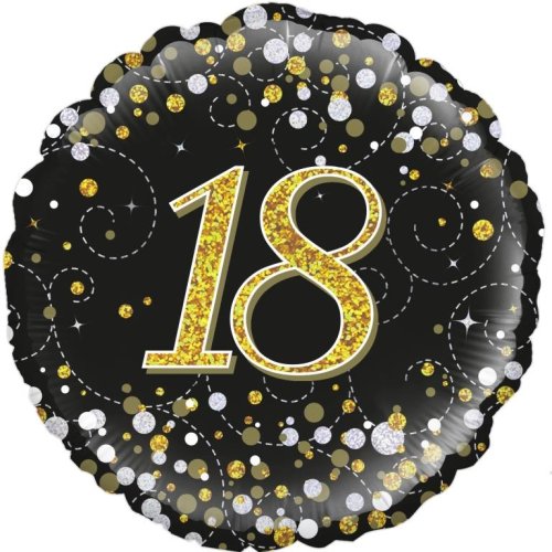 Sparkling Fizz Black & Gold #18 - Round