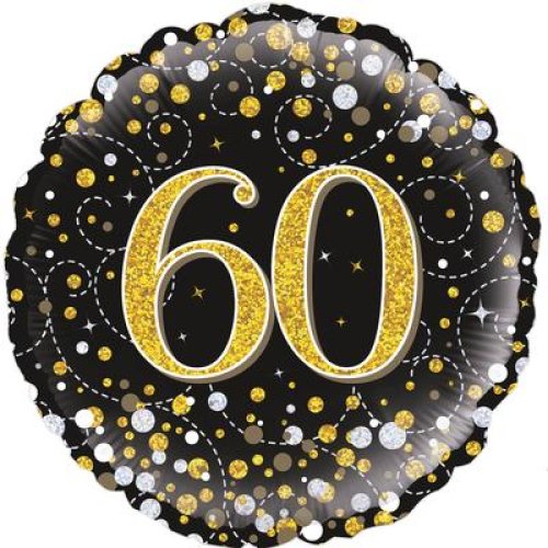 Sparkling Fizz Black & Gold #60 - Round
