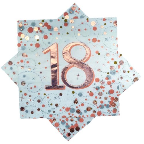 Sparkling Fizz Rose Gold #18 Napkin / Serviettes