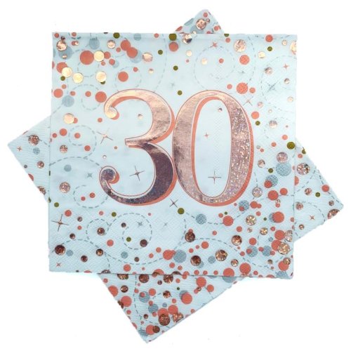 Sparkling Fizz Rose Gold #30 Napkin / Serviettes