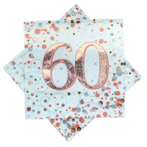 Sparkling Fizz Rose Gold #60 Napkin / Serviettes