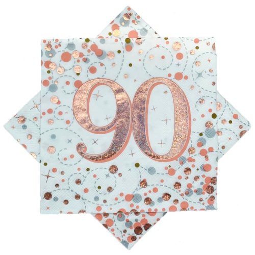 Sparkling Fizz Rose Gold #90 Napkin / Serviettes