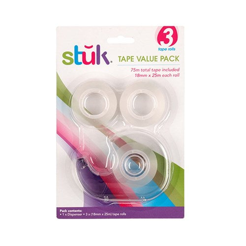 Tape Dispenser Clear with Tapes