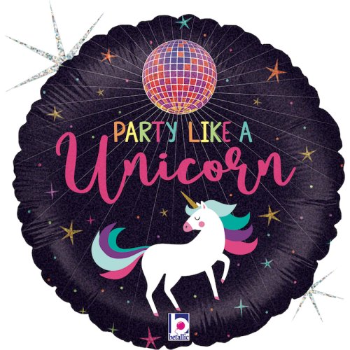 Helium INFLATED Unicorn Party Round