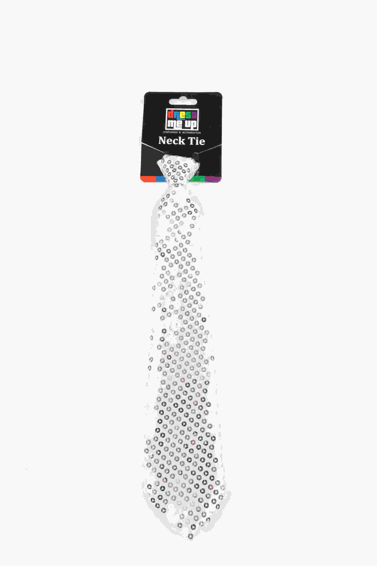 White Sequin Neck Tie