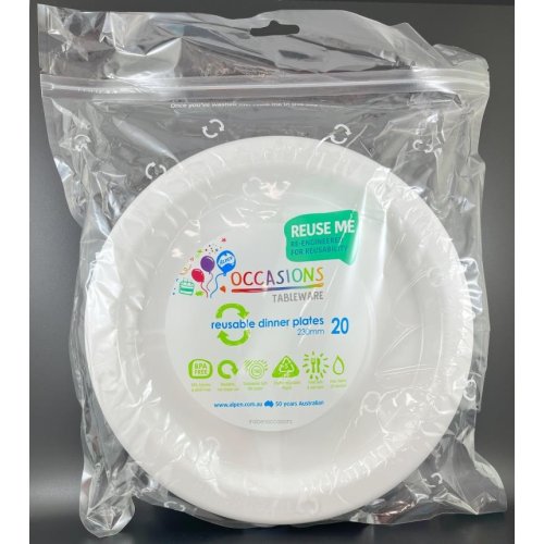 White Dinner Plate (Pack of 20)