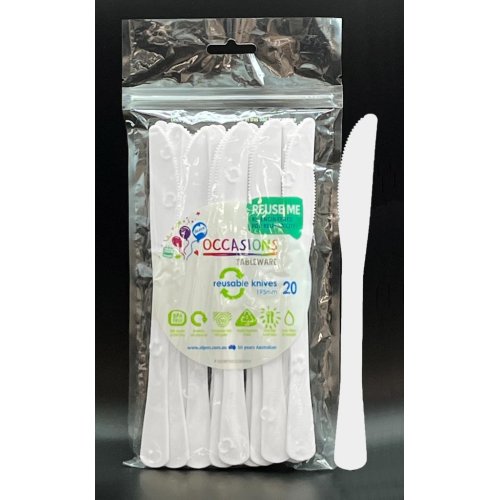 White Knife (Pack of 20)