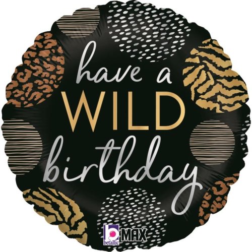 Helium INFLATED Wild Birthday Round