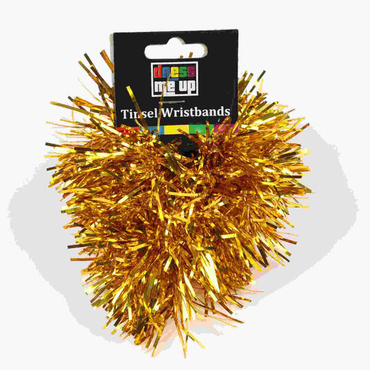 Yellow 2Pk Tinsel Wristbands