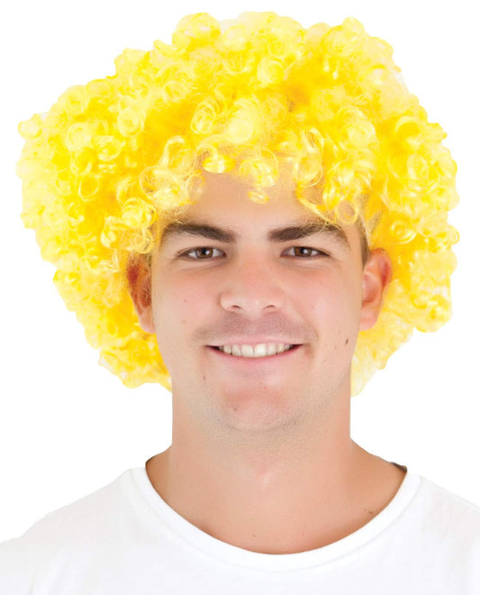 Yellow Deluxe Jumbo Afro Wig