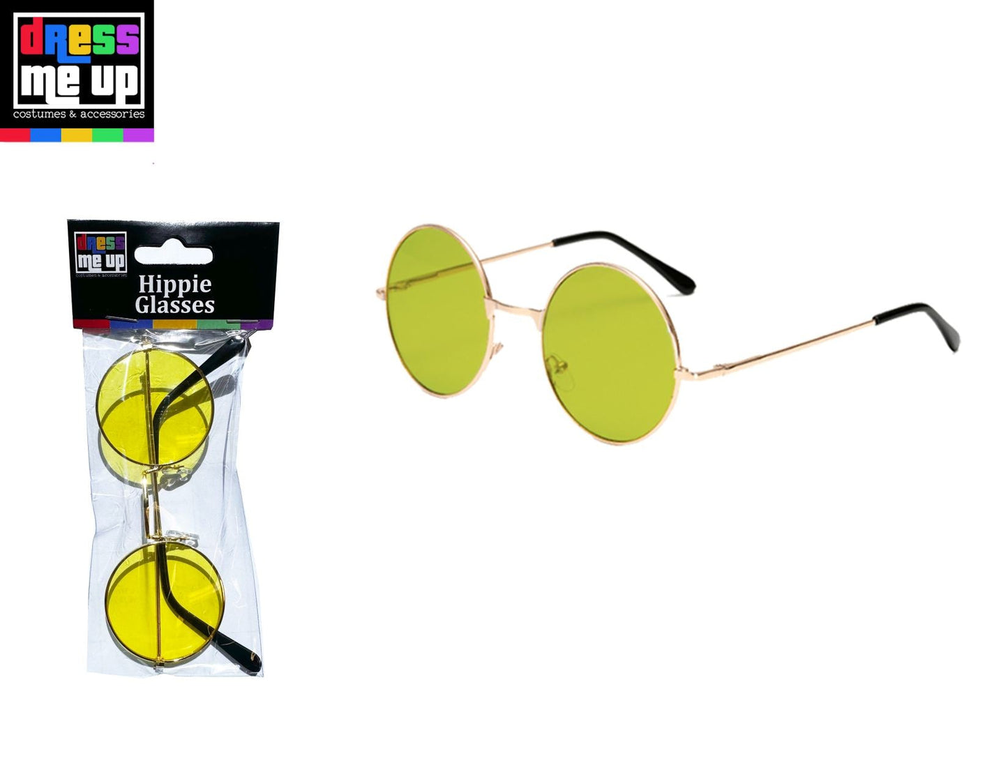 Yellow Hippie Glass Lense