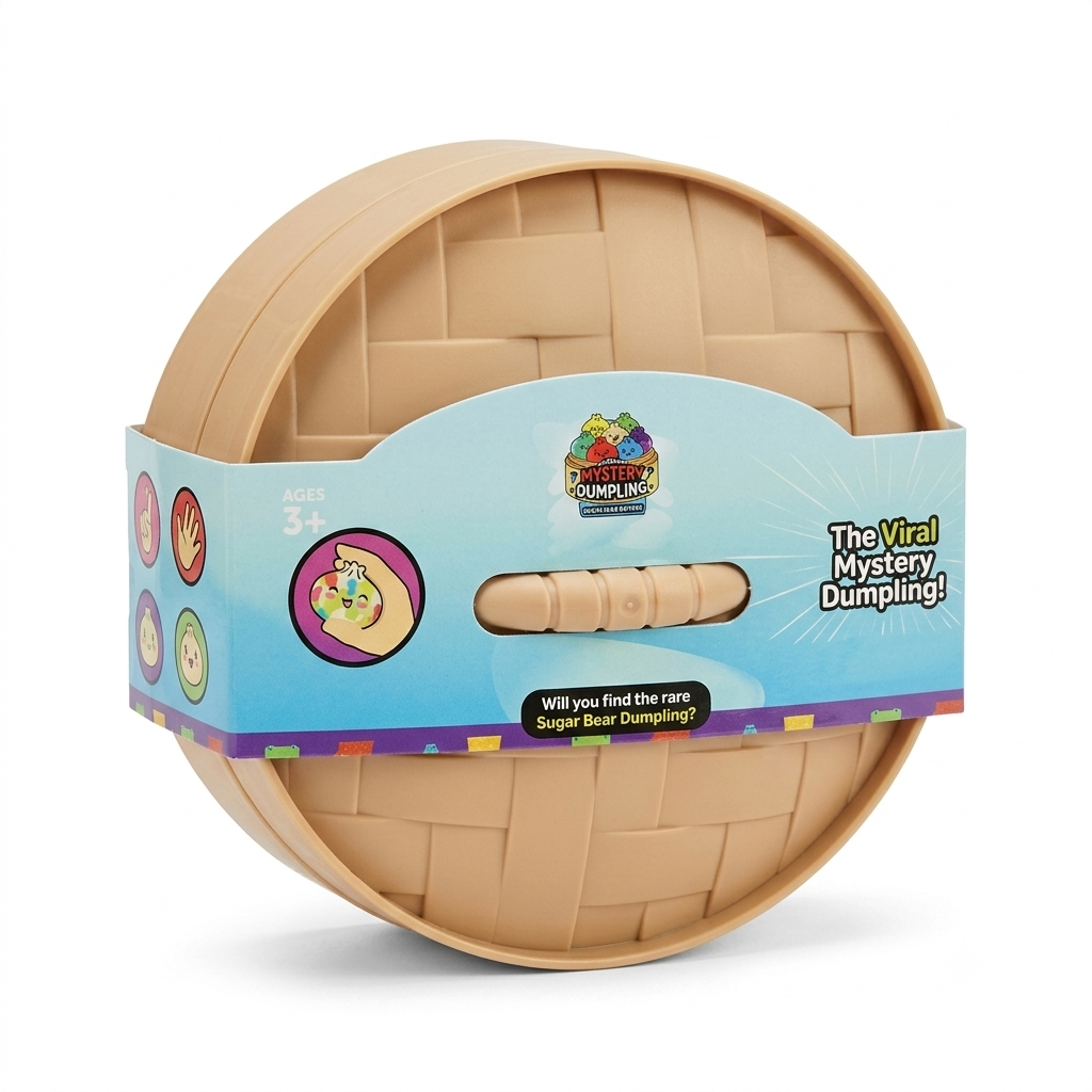 Jumbo Mystery Dumpling Squishy Bun — Sugar Bear Edition